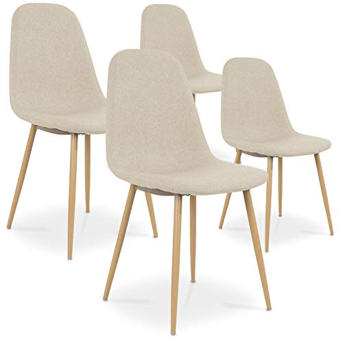 Lot de 4 chaises scandinaves Bali Lot de 4 chaises scandinaves Bali