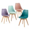 Lot de 4 Chaises Scandinaves Confortables Lot de 4 Chaises Scandinaves Confortables
