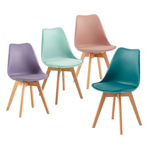 Lot de 4 Chaises Scandinaves Confortables