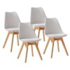 Lot de 4 Chaises Scandinaves Confortil Lot de 4 Chaises Scandinaves Confortil