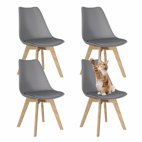 Lot de 4 Chaises Scandinaves Ergonomiques