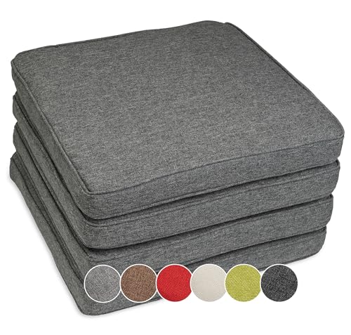 Lot de 4 Coussins de Chaise Impermeables
