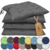 Lot de 4 Galettes de Chaises Anthracite Lot de 4 Galettes de Chaises Anthracite