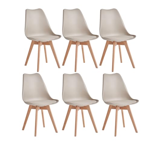 Lot de 6 Chaises Modernes Kaki Lot de 6 Chaises Modernes Kaki