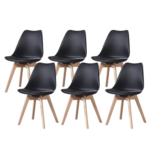 Lot de 6 Chaises Scandinaves Ergonomiques