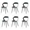 Lot de 6 Chaises Scandinaves Élégantes Lot de 6 Chaises Scandinaves Élégantes