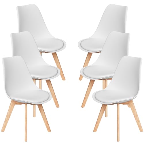 Lot de 6 Chaises Scandinaves Rétro