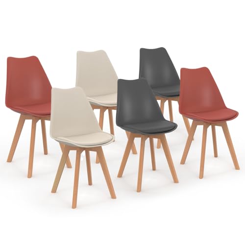 Lot de 6 chaises scandinaves SARA Lot de 6 chaises scandinaves SARA