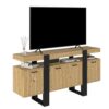 Meuble TV 160cm Style Industriel avec Éclairage Meuble TV 160cm Style Industriel avec Éclairage