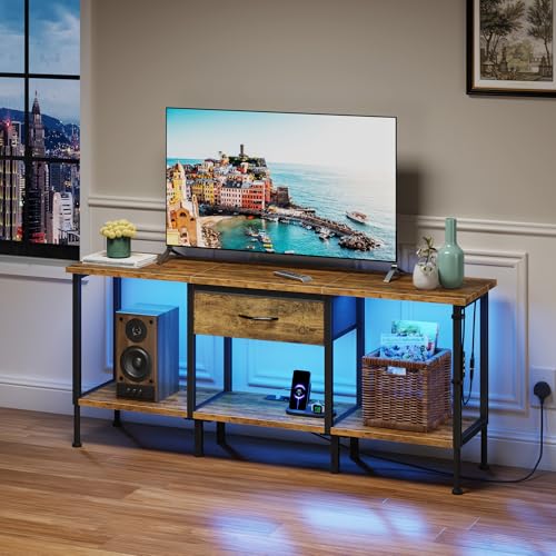Meuble TV avec Éclairage LED et USB Meuble TV avec Éclairage LED et USB