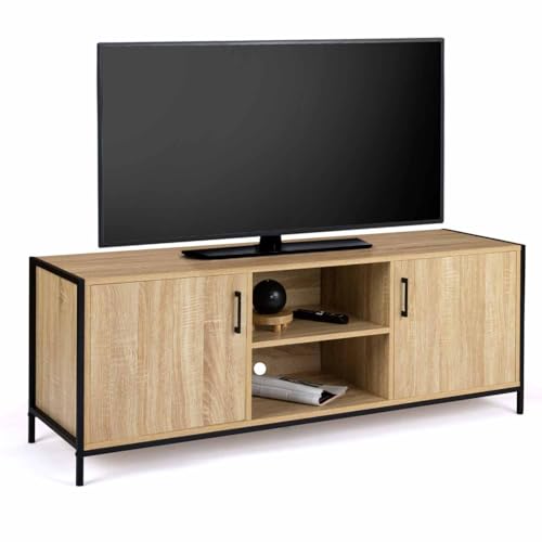 Meuble TV Design Industriel 140 cm Detroit Meuble TV Design Industriel 140 cm Detroit
