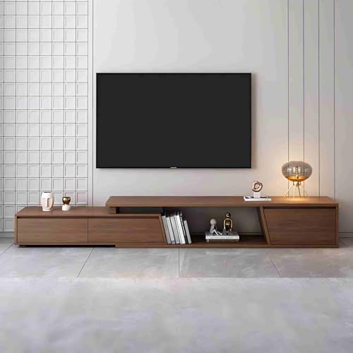 Meuble TV Extensible en Bois Noyer