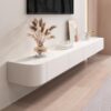Meuble TV Flottant Blanc 120 cm Meuble TV Flottant Blanc 120 cm