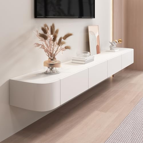 Meuble TV Flottant Blanc 120 cm Meuble TV Flottant Blanc 120 cm