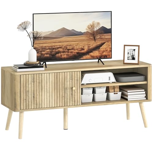 Meuble TV HOMCOM 115 cm en Chêne Meuble TV HOMCOM 115 cm en Chêne