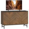 Meuble TV Élégant 120 cm en Noyer