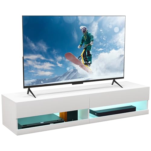 Meuble TV Mural avec LED Bluetooth