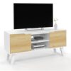 Meuble TV Scandinave 110 cm FINN Blanc