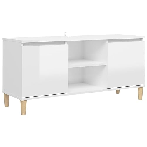 Meuble TV Scandinave avec Rangement Blanc Meuble TV Scandinave avec Rangement Blanc
