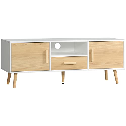 Meuble TV Scandinave avec Rangement Pratique