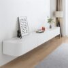 Meuble TV Suspendu Blanc 180 cm Meuble TV Suspendu Blanc 180 cm