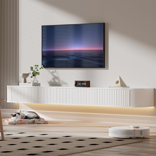 Meuble TV Suspendu Flottant avec Éclairage LED Meuble TV Suspendu Flottant avec Éclairage LED