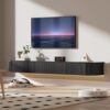 Meuble TV Suspendu Flottant LED RGB 160 cm