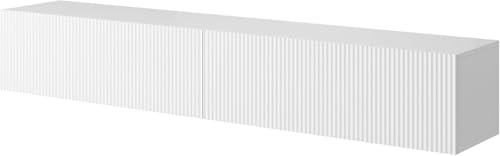 Meuble TV Suspendu Veldio 175 cm Blanc Meuble TV Suspendu Veldio 175 cm Blanc