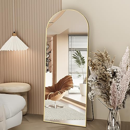 Miroir Pleine Longueur Arqué Doré 162x53 cm Miroir Pleine Longueur Arqué Doré 162x53 cm