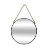 Miroir Rond Noir à Suspendre 38 cm Miroir Rond Noir à Suspendre 38 cm