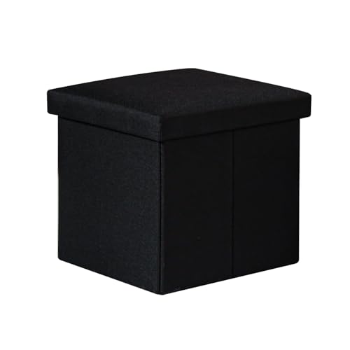 Pouf de Rangement Pliable avec Assise Confortable