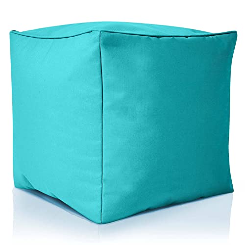 Pouf d'Extérieur Turquoise 40x40 cm Pouf d'Extérieur Turquoise 40x40 cm
