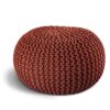 Pouf en tricot fait main ELYFLAIR® Pouf en tricot fait main ELYFLAIR®