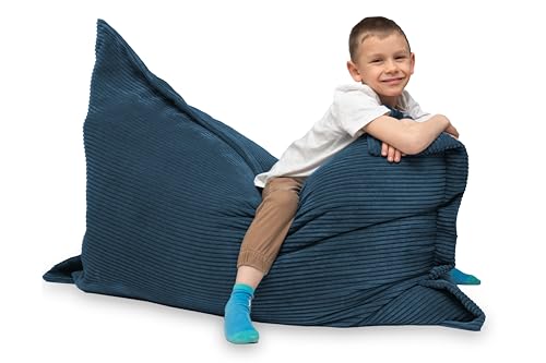 Pouf Géant Velours Côtelé Déhoussable