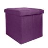 Pouf Pliable Multifonction Violet 30x30 cm Pouf Pliable Multifonction Violet 30x30 cm