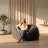 Pouf Rond XXL en Velours Côtelé Pouf Rond XXL en Velours Côtelé