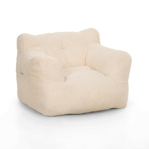 Pouf Salon Ergonomique en Velours Côtele