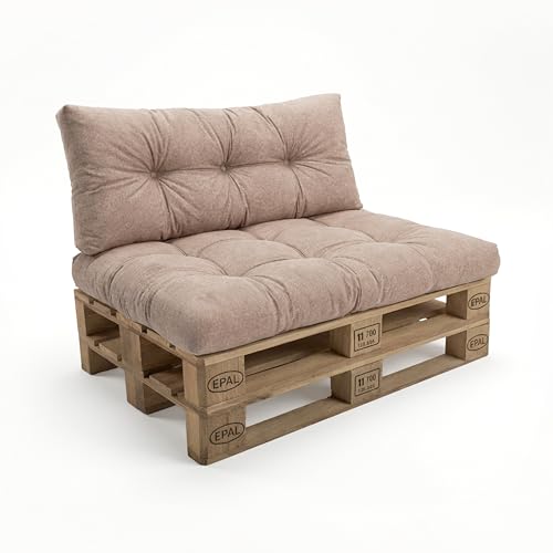 Set de 2 Coussins pour Palette Beige