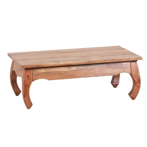 Table Basse en Bois Massif d'Acacia Table Basse en Bois Massif d'Acacia