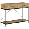 Table Console d'Appoint Industrielle avec Tiroirs Table Console d'Appoint Industrielle avec Tiroirs