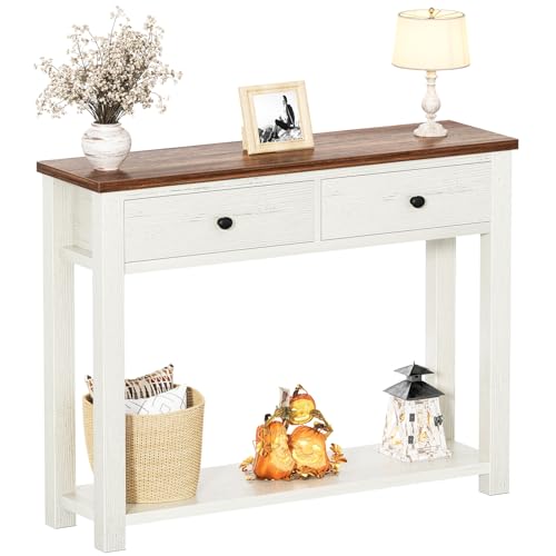 Table Console de Ferme avec 2 Tiroirs Table Console de Ferme avec 2 Tiroirs