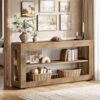 Table Console en Bois Industriel