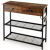 Table Console Industrielle avec Prise USB Table Console Industrielle avec Prise USB