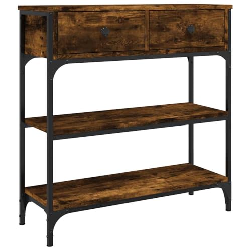 Table Console Élégante en Chêne Fumé Table Console Élégante en Chêne Fumé