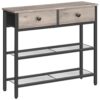 Table Console Longue HOOBRO avec 2 tiroirs Table Console Longue HOOBRO avec 2 tiroirs