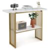 Table Console Scandinave à 2 Niveaux Table Console Scandinave à 2 Niveaux