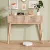Table Console Scandinave avec 2 Tiroirs Table Console Scandinave avec 2 Tiroirs