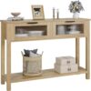 Table console scandinave en bois