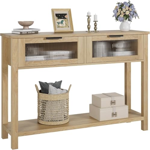 Table console scandinave en bois