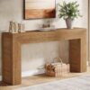Table console étroite en bois 160 cm Table console étroite en bois 160 cm